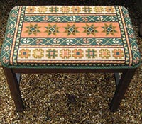 Kilim stool top